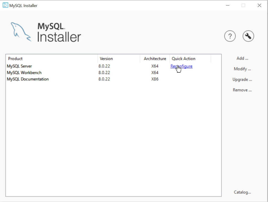 Configurar mysql server en windows