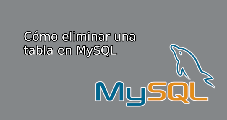 Cómo eliminar una tabla en MySQL Tech Krowd