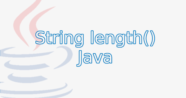 String length() Java